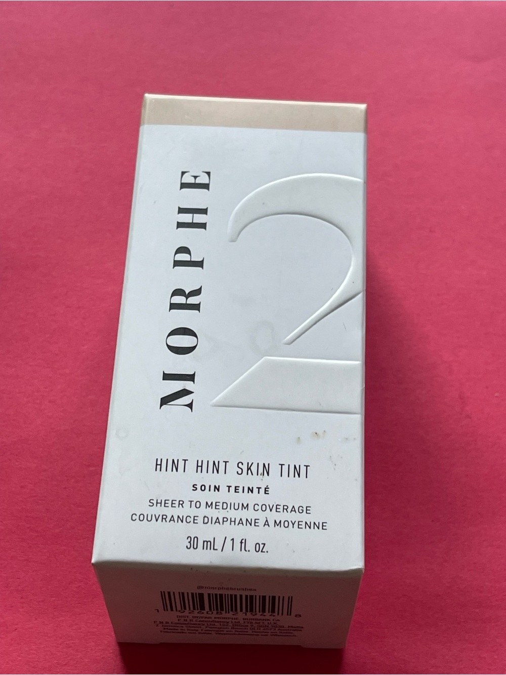 Morphe Hint Hint Skin Tint Sheer to Medium Foundation 1 oz ~ HINT OF MARSHMALLOW
